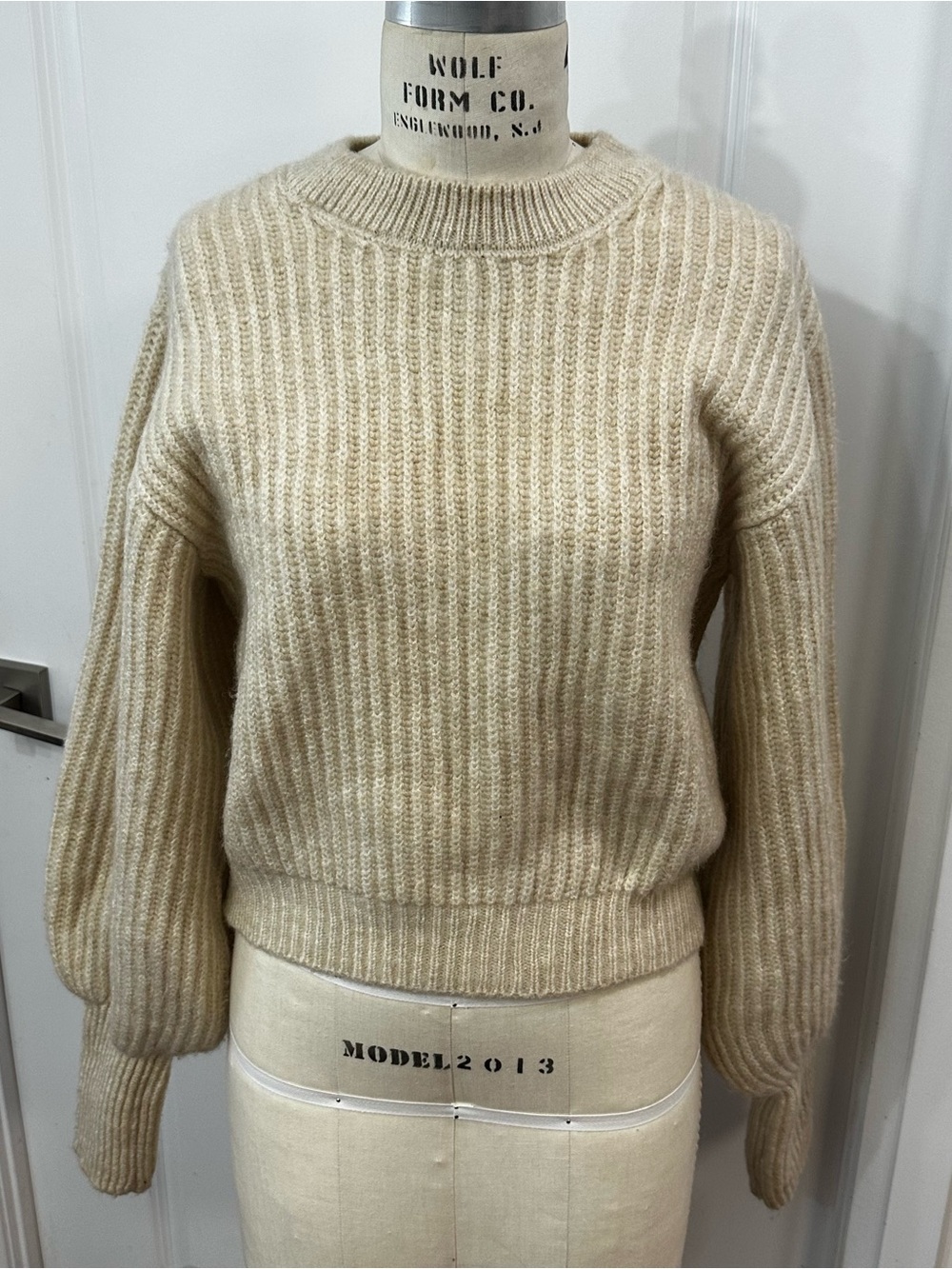 Everyday Ribbed Crewneck Sweater - Cream